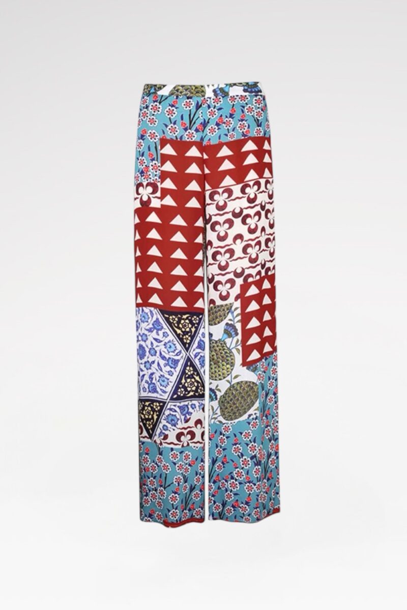 Mosaic-Print Pants