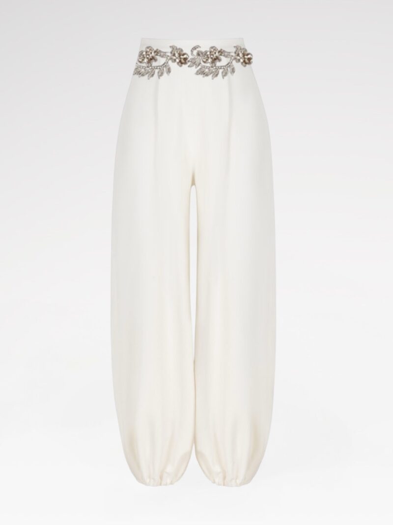 Hand-Beaded Harem Trousers