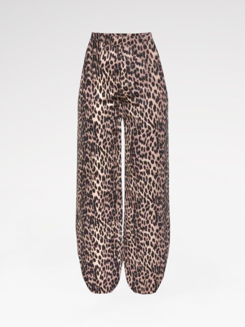 Leopard-Print Balloon Pants