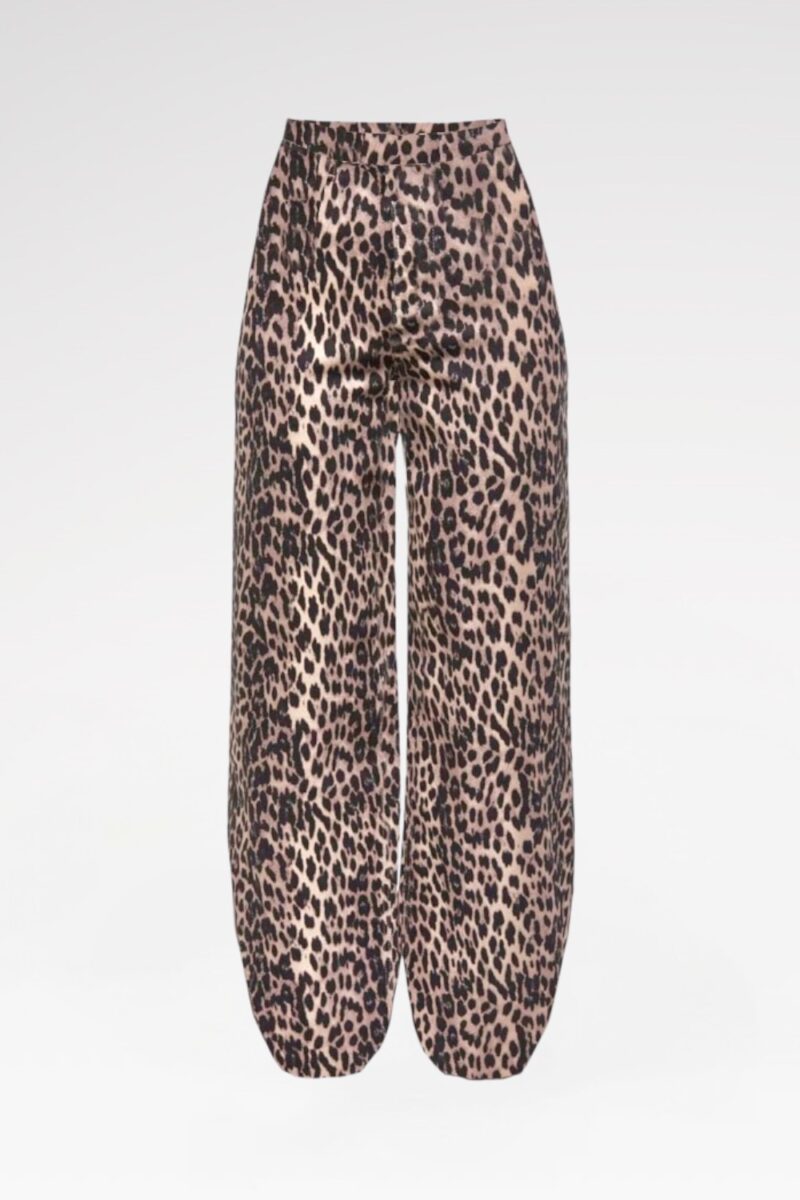 Leopard-Print Balloon Pants