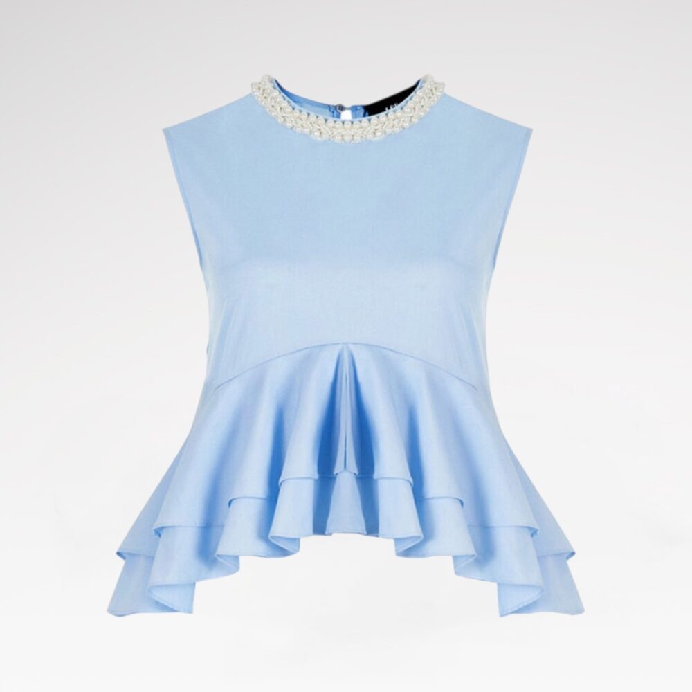 Pearl-detailed blouse