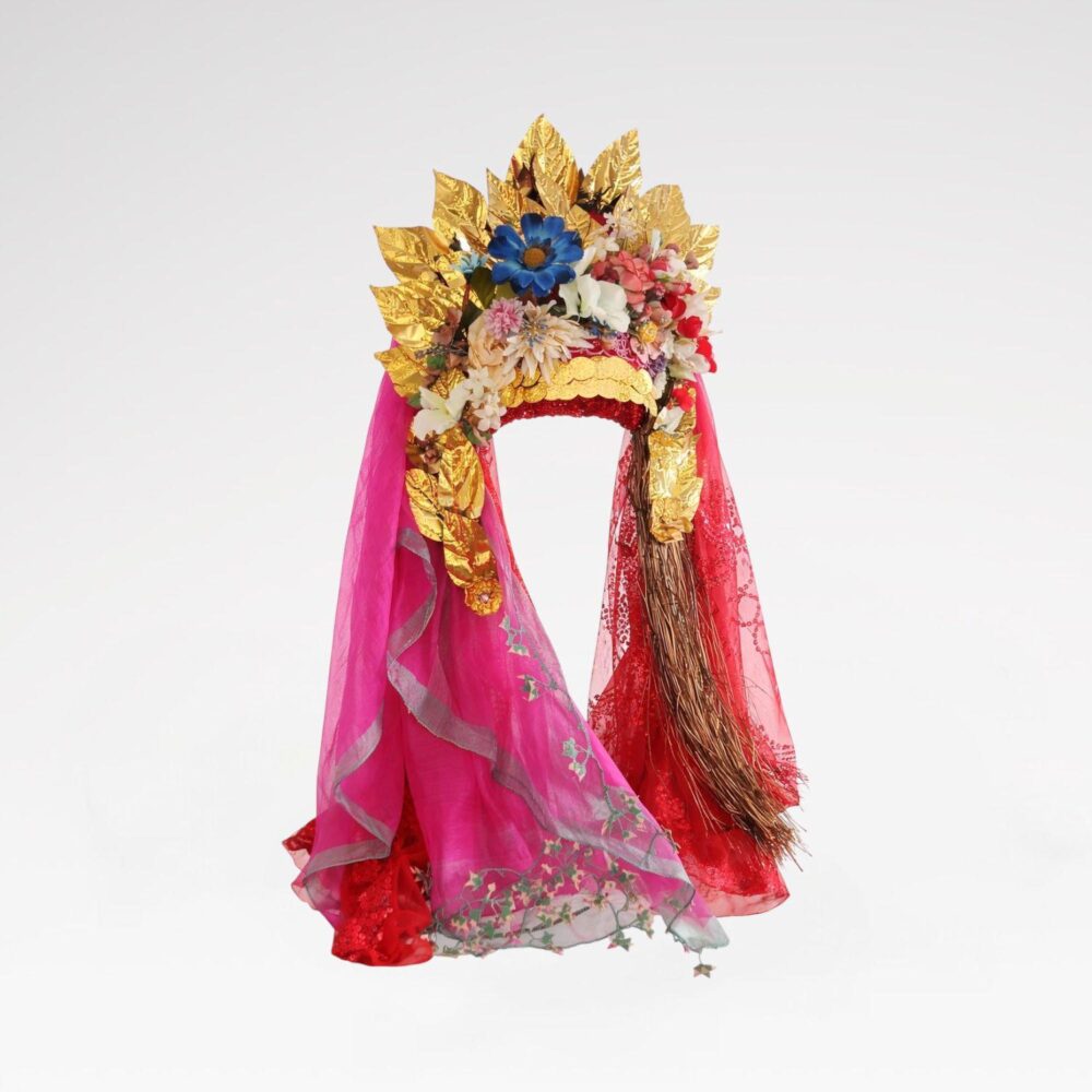 Traditional Karaburun Brides Heapiece with Gold Leafs