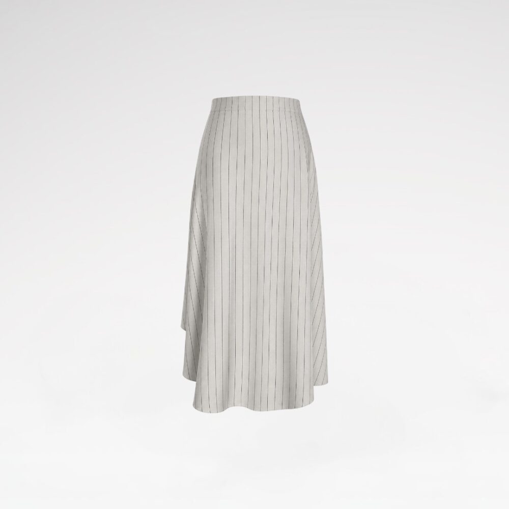 Striped Ecru Skirt
