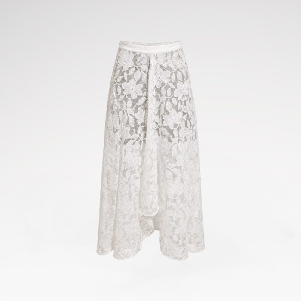 Off-White Lace Skirt