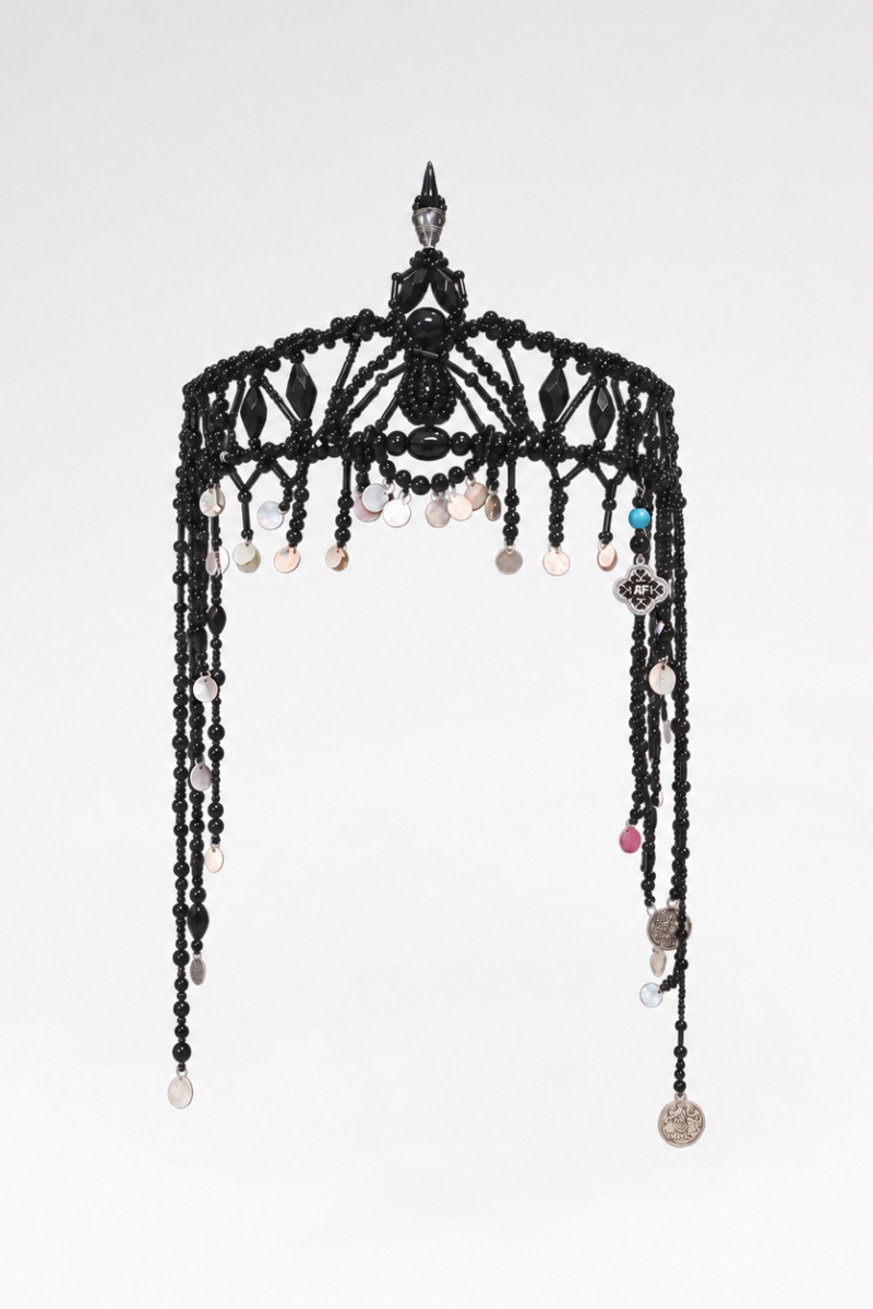 Black Beaded Headdress