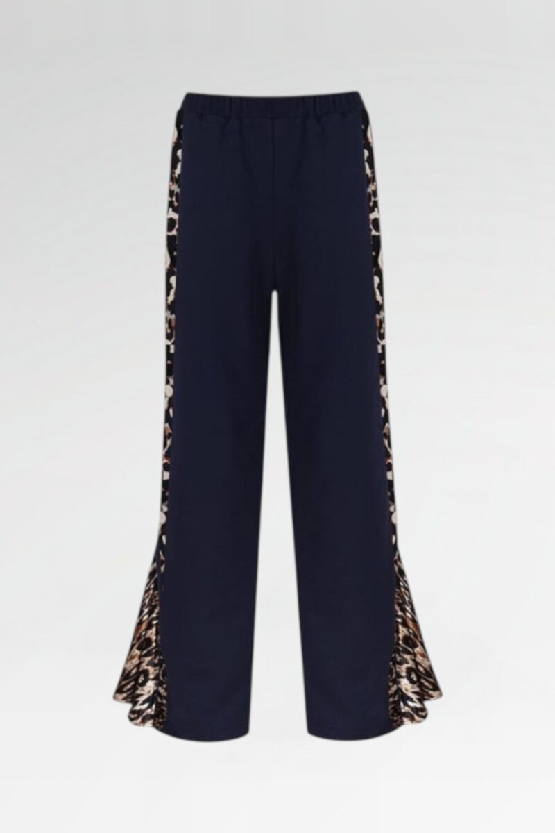 Leopard-Panel Track Pants