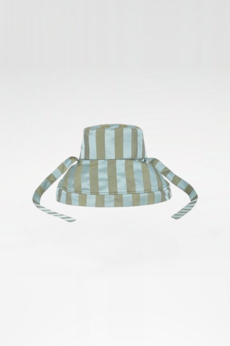 Silk Wide Stripe Hat