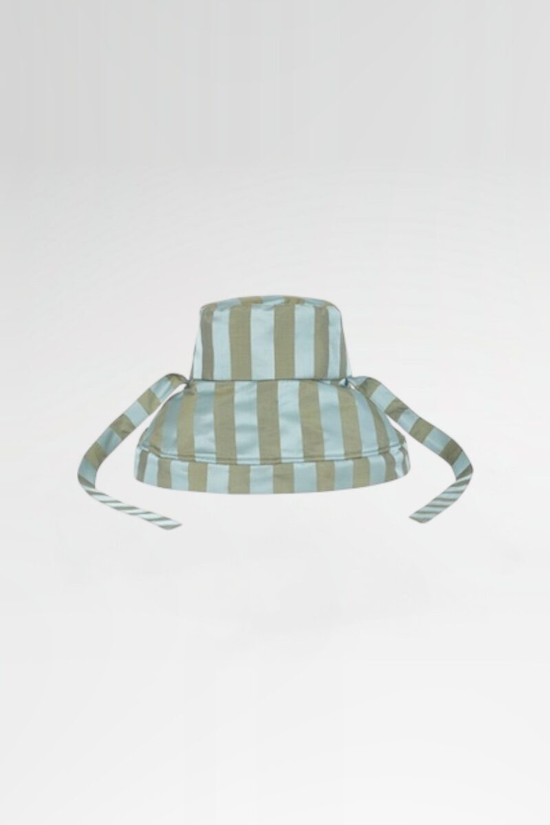Silk Wide Stripe Hat