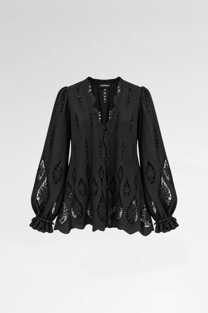 Broderie Anglaise Scalloped Tunic