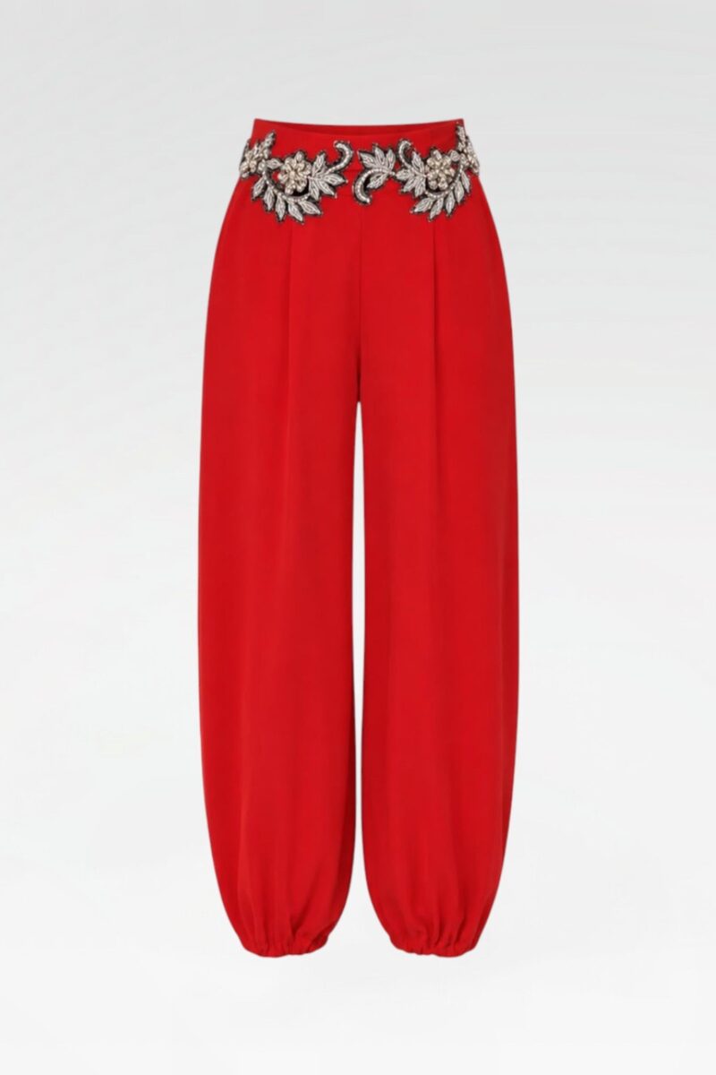 Embroidered Crepe Shalwar Trousers
