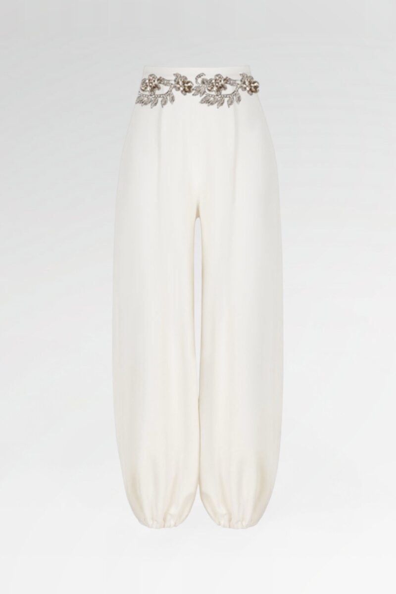 Hand-Beaded Harem Trousers