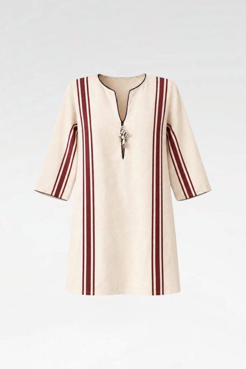 Handcrafted Woodblock Print Tunic