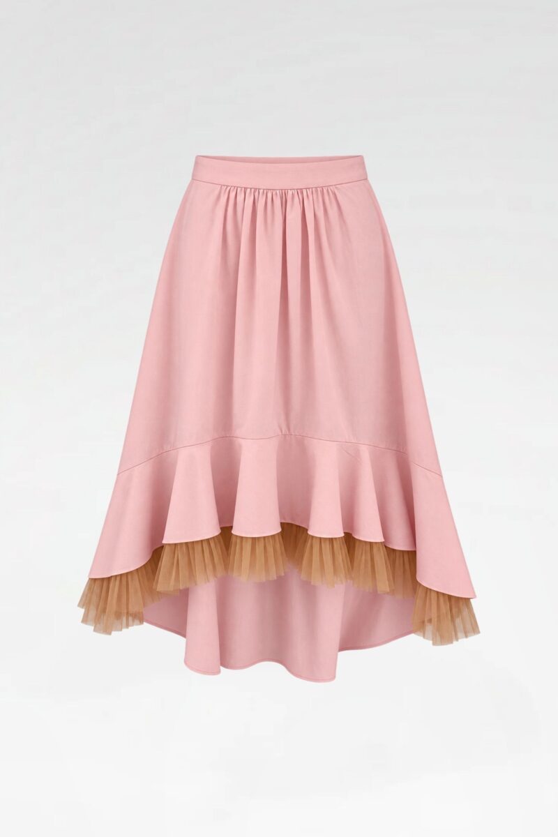 High-Low Ruffle Skirt