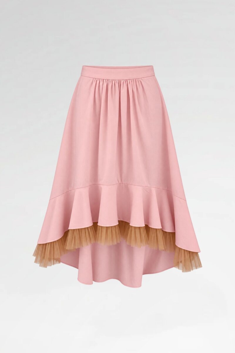 High-Low Ruffle Skirt