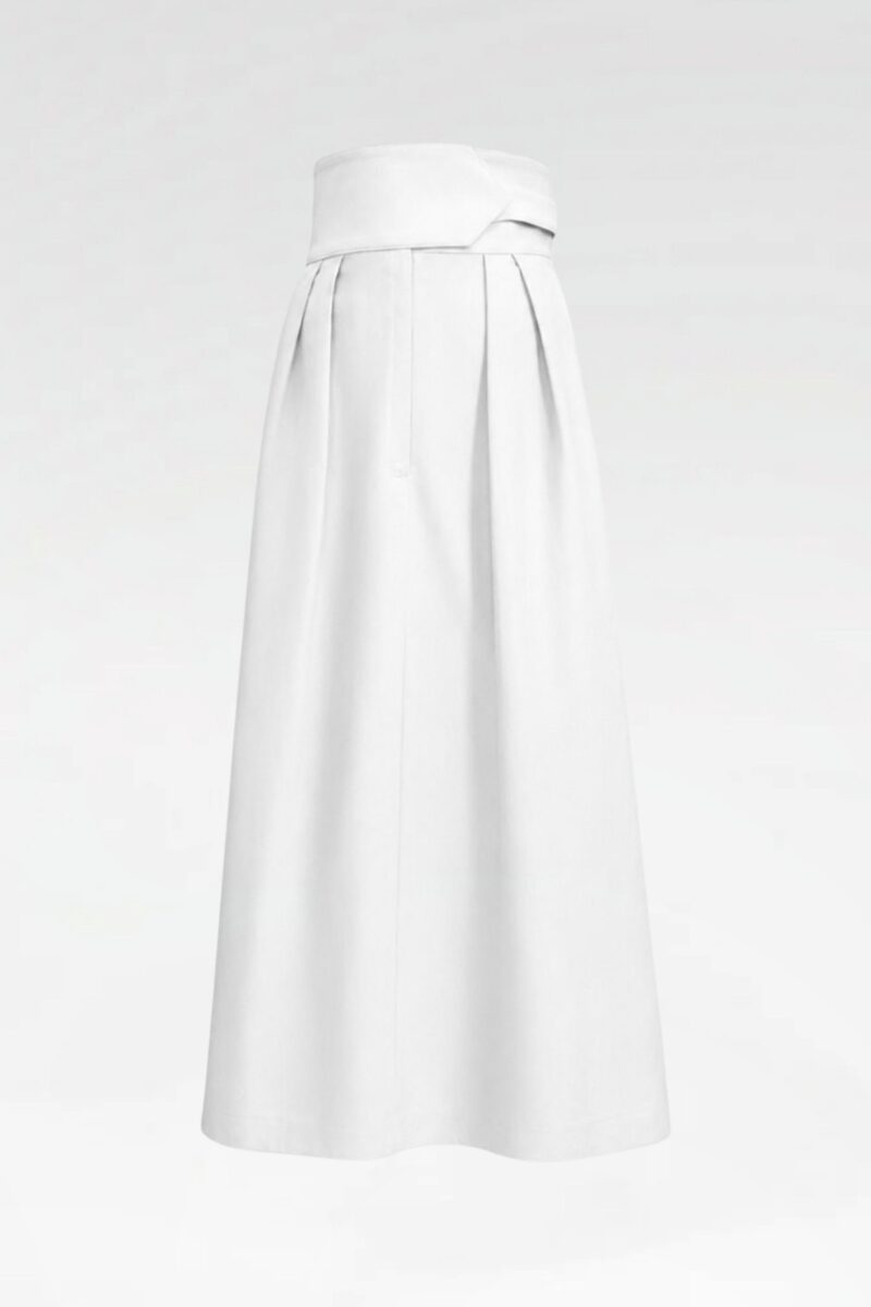 High-Waist Flared Maxi Skirt