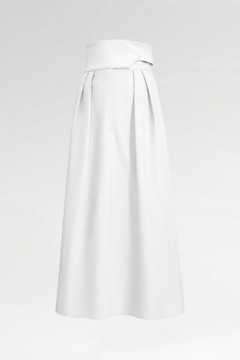 High-Waist Flared Maxi Skirt