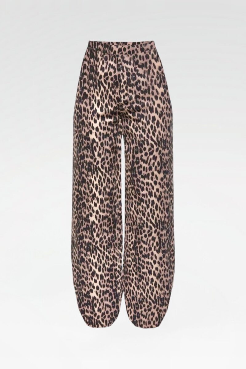 Leopard-Print Balloon Pants