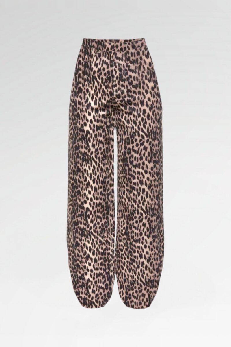 Leopard-Print Balloon Pants