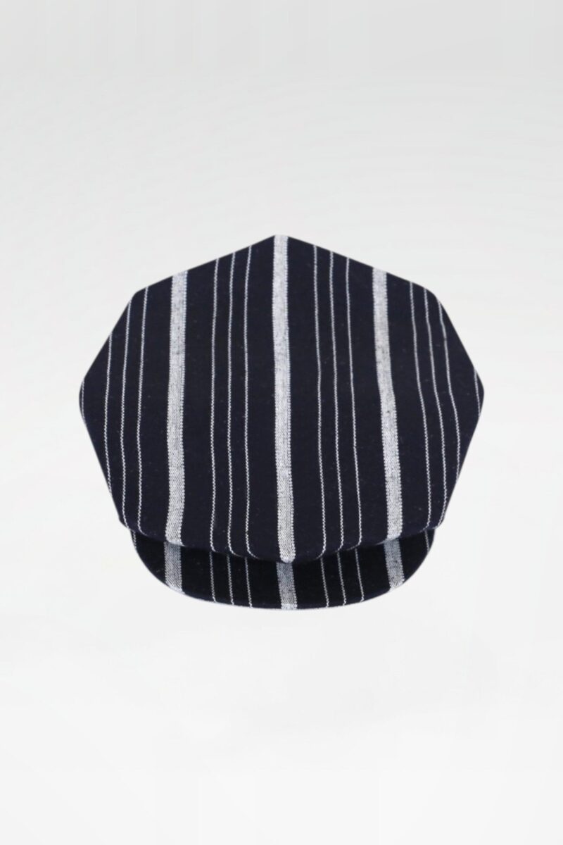 Stripe Cotton Eight-Cornered Cap