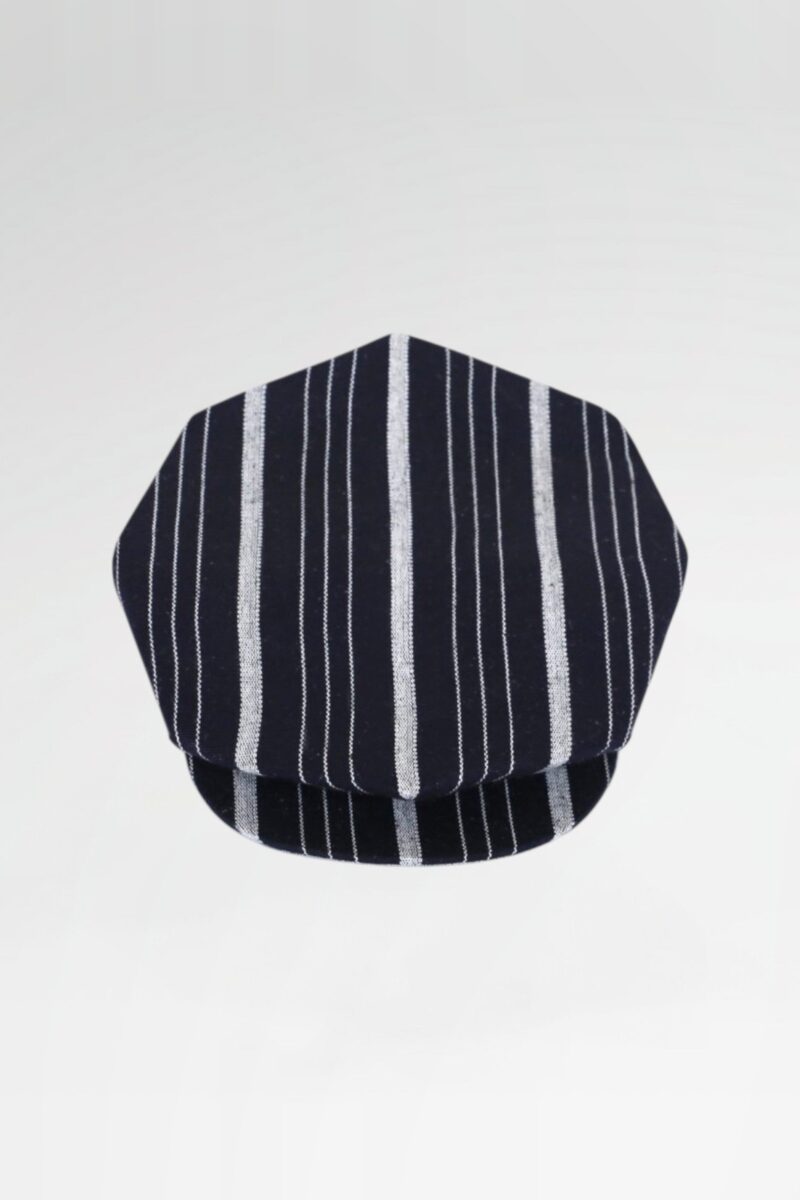 Stripe Cotton Eight-Cornered Cap
