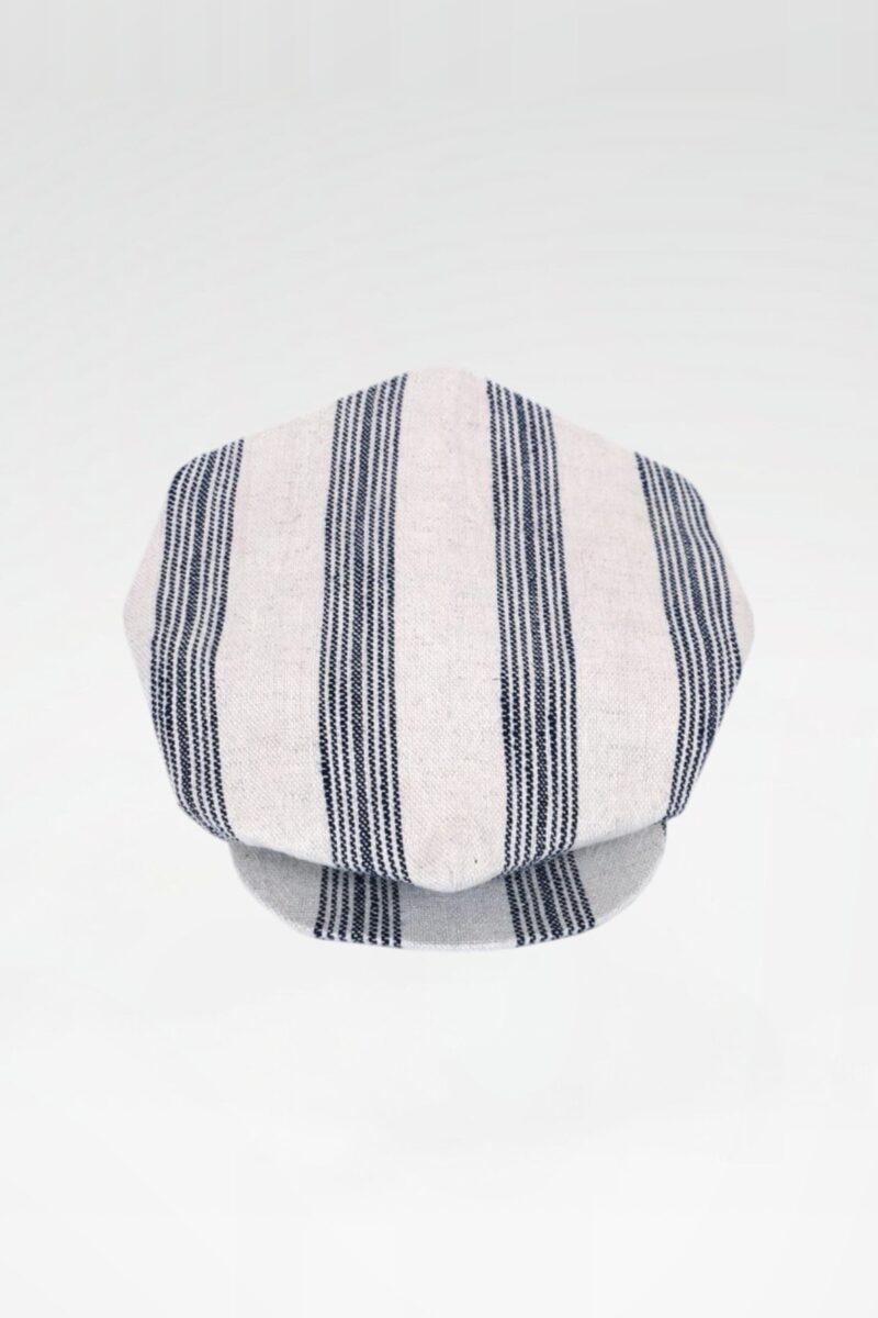 Textured Stripe Eight-Point Cap