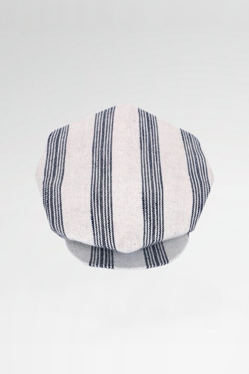 Textured Stripe Eight-Point Cap