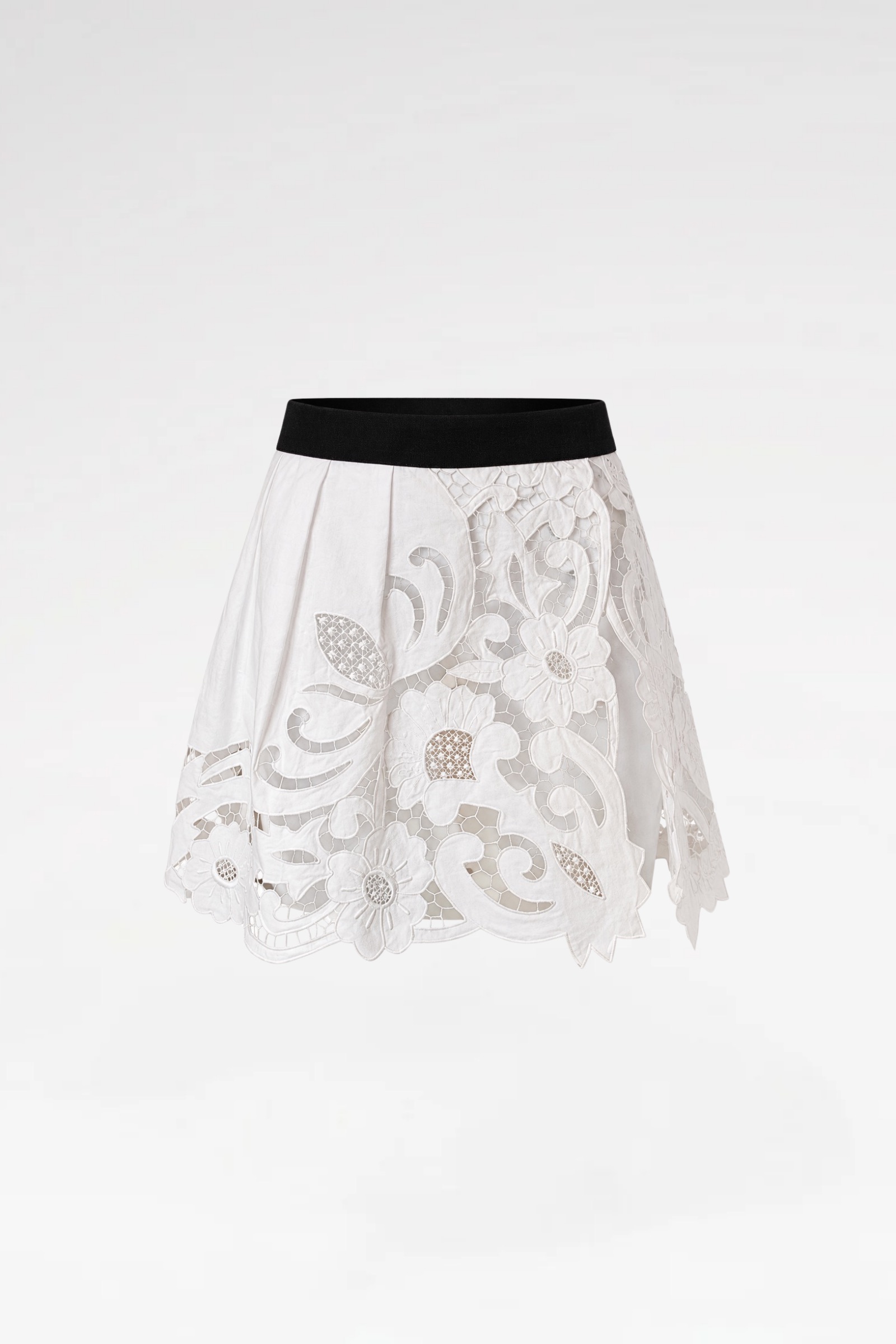 oak061-Contrast-Waistband-Cut-Out-Mini-Skirt-dekupe