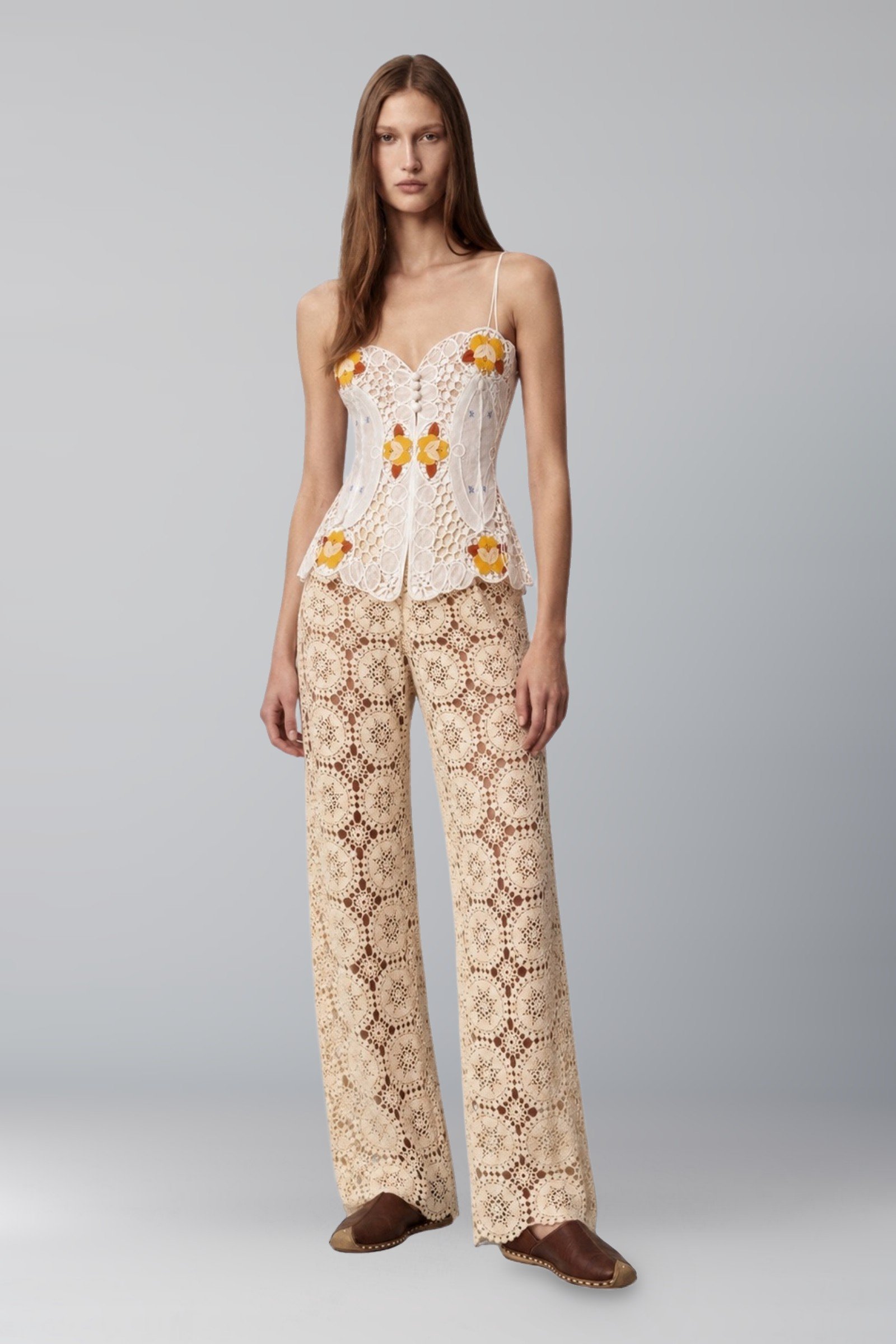 orange-floral-applique-lace-bustier-2