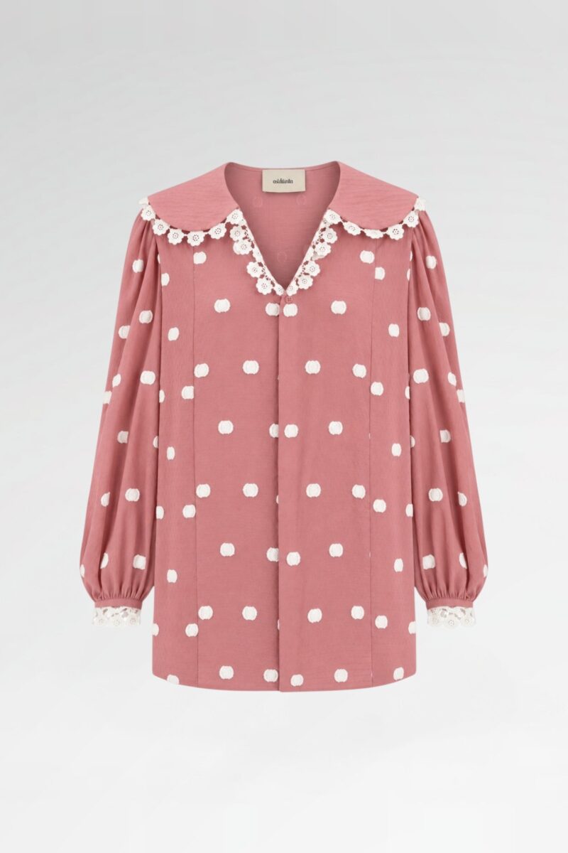 Polka-Dot Peter Pan Collar Tunic