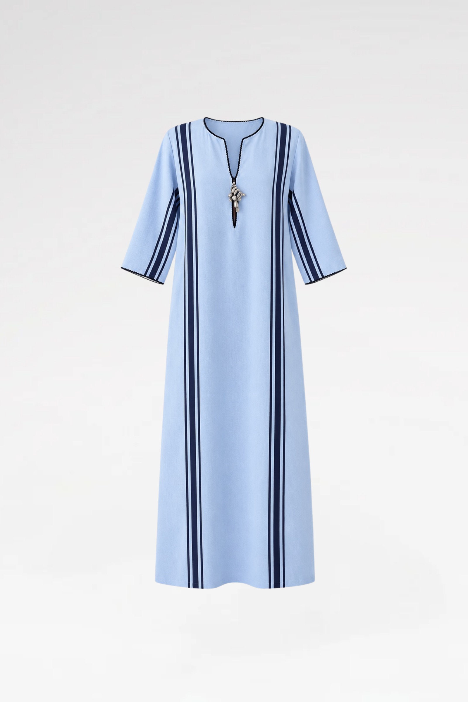 rtw-Long-Striped-Kaftan-Dress-Blue-dekupe