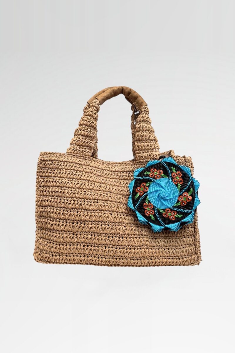 Hand-Woven Paper Straw Tote