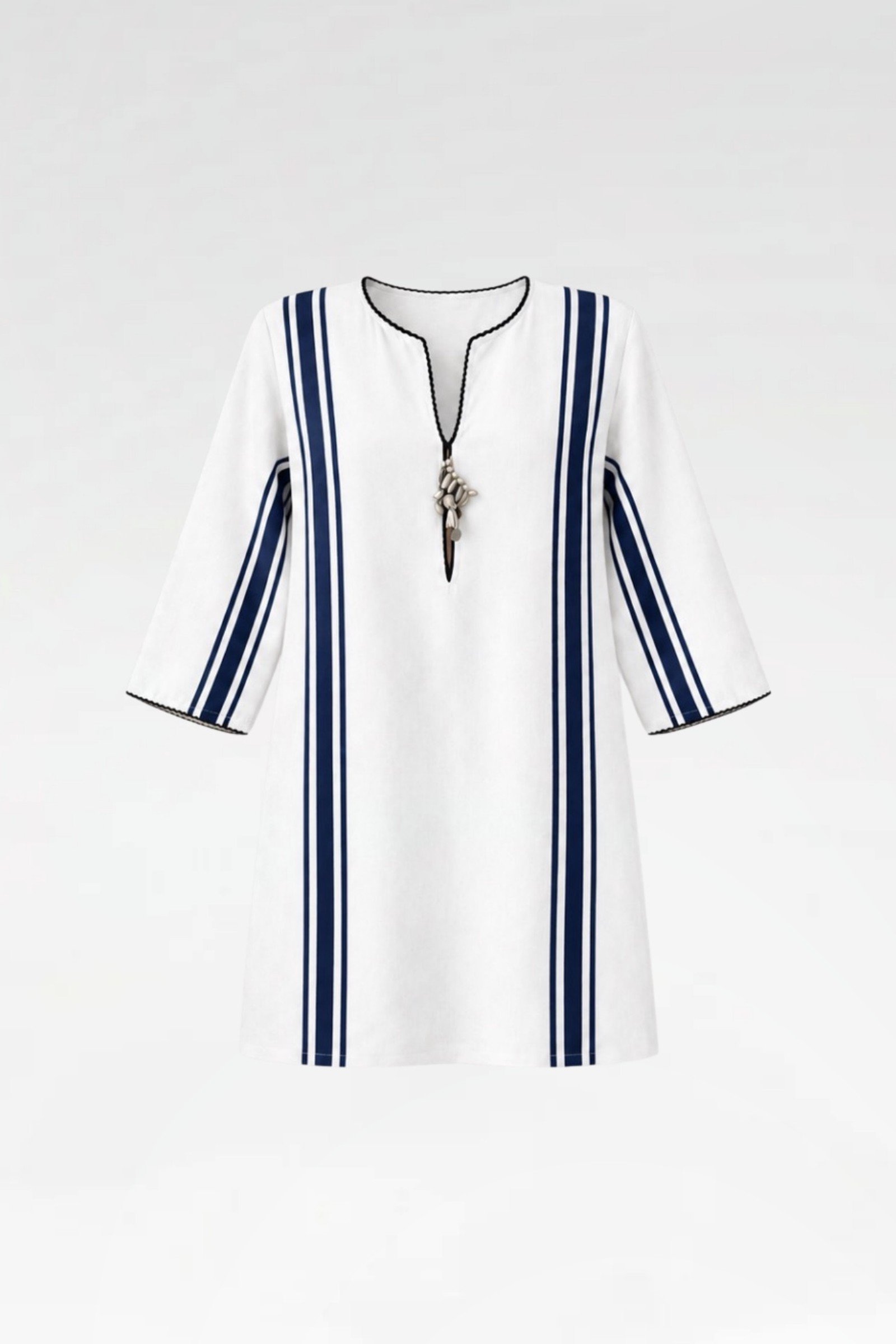 three-quarter-sleeve-striped-tunic-1